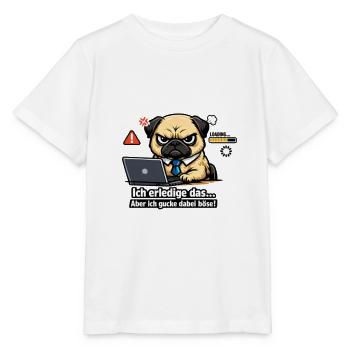 Nagut ich machs aber ich schaue dabei böse - Stanley/Stella Kinder T-Shirt MINI CREATOR  - Weiß - Vorne - Maike (125cm)