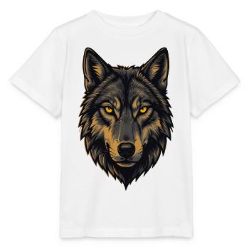 Alpha Wolf - Stanley/Stella MINI CREATOR Kids’ T-Shirt - white - Front - Maike (125cm)