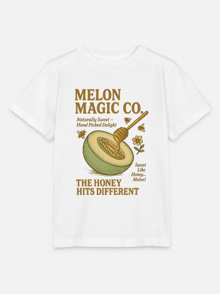 Honig Melone Bienen Sommer - Stanley/Stella Kinder T-Shirt MINI CREATOR - Weiß
