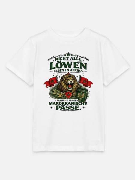 Löwe und marokkanische Pässe - Stanley/Stella Kinder T-Shirt MINI CREATOR - Weiß
