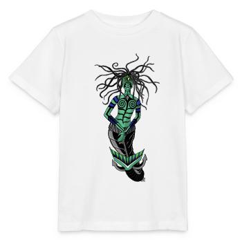Emerald Siren of Coral Tides - Stanley/Stella MINI CREATOR Kids’ T-Shirt - white - Front - Maike (125cm)
