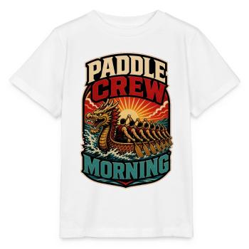 ÉQUIPE DE PAGAIE MATIN - T-shirt bio MINI CREATOR Stanley/Stella Enfant - blanc - Devant - Maike (125cm)