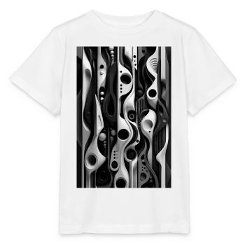 Abstract Mechanics Black and White - Stanley/Stella MINI CREATOR Kids’ T-Shirt - white - Front - Maike (125cm)
