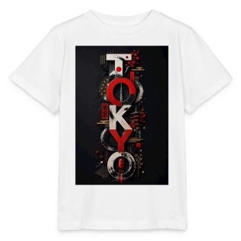 Tokyo Neon Identity Vertical - T-shirt bio MINI CREATOR Stanley/Stella Enfant - blanc - Devant - Maike (125cm)