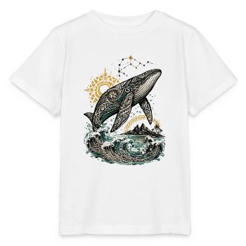 Mana-Wal – Geist des Pazifiks - Stanley/Stella Kinder T-Shirt MINI CREATOR  - Weiß - Vorne - Maike (125cm)