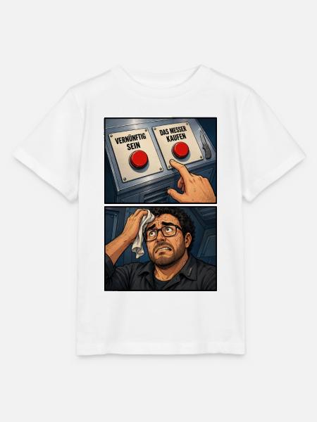 Vernünftigkeit vs Impuls-Moment - Stanley/Stella Kinder T-Shirt MINI CREATOR  - Weiß