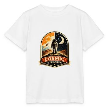 Cosmic Explorer Patch - Stanley/Stella MINI CREATOR Kids’ T-Shirt - white - Front - Maike (125cm)