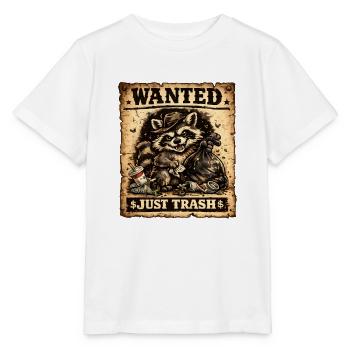 Waschbär-Müllcontainer-Poster gesucht - Stanley/Stella Kinder T-Shirt MINI CREATOR  - Weiß - Vorne - Maike (125cm)