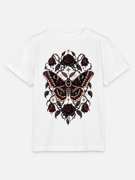 Nachtrose Falter - Stanley/Stella Kinder T-Shirt MINI CREATOR  - Weiß