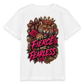 Wild und furchtlos - Stanley/Stella Kinder T-Shirt MINI CREATOR  - Weiß - Vorne - Maike (125cm)