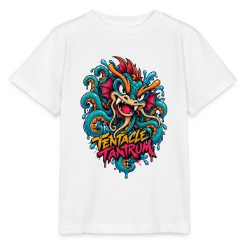 Tentakel-Wutantra-Drache - Stanley/Stella Kinder T-Shirt MINI CREATOR  - Weiß - Vorne - Maike (125cm)