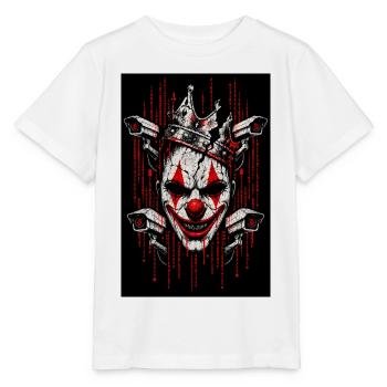 Willkommen in der Corona Clowns Simulation - Stanley/Stella Kinder T-Shirt MINI CREATOR  - Weiß - Vorne - Maike (125cm)