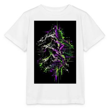 Landschaft über Landkarte - Stanley/Stella Kinder T-Shirt MINI CREATOR  - Weiß - Vorne - Maike (125cm)