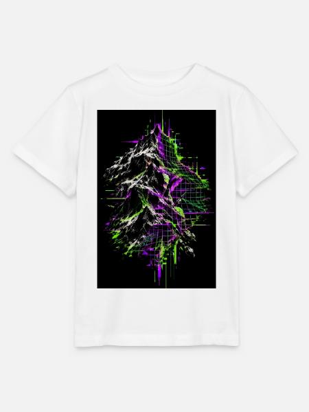 Landschaft über Landkarte - Stanley/Stella Kinder T-Shirt MINI CREATOR  - Weiß