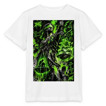 Justiz ist Klassenjustiz - Punk Shirt - Stanley/Stella Kinder T-Shirt MINI CREATOR  - Weiß - Vorne - Maike (125cm)
