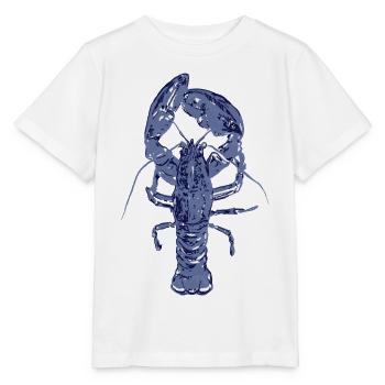 Blauer Hummer - Stanley/Stella Kinder T-Shirt MINI CREATOR  - Weiß - Vorne - Maike (125cm)