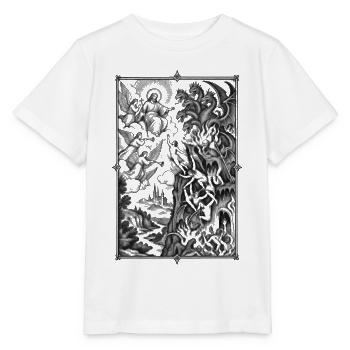 Mythische Schlachtensilhouetten - Stanley/Stella Kinder T-Shirt MINI CREATOR  - Weiß - Vorne - Maike (125cm)