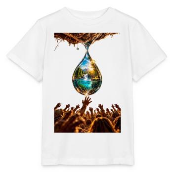 "The last drop" - Stanley/Stella Kinder T-Shirt MINI CREATOR  - Weiß - Vorne - Maike (125cm)