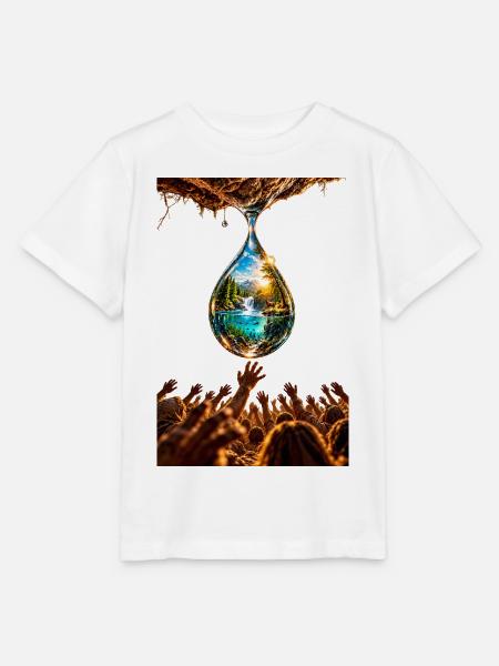 "The last drop" - Stanley/Stella Kinder T-Shirt MINI CREATOR  - Weiß