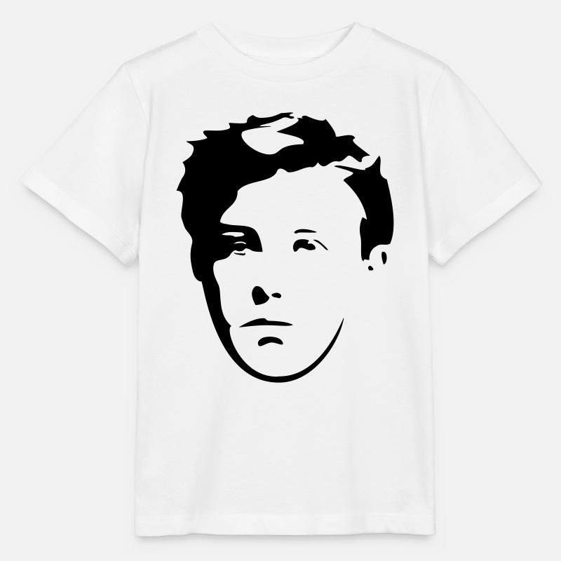 Arthur Rimbaud visage - T-shirt bio MINI CREATOR Stanley/Stella Enfant - blanc