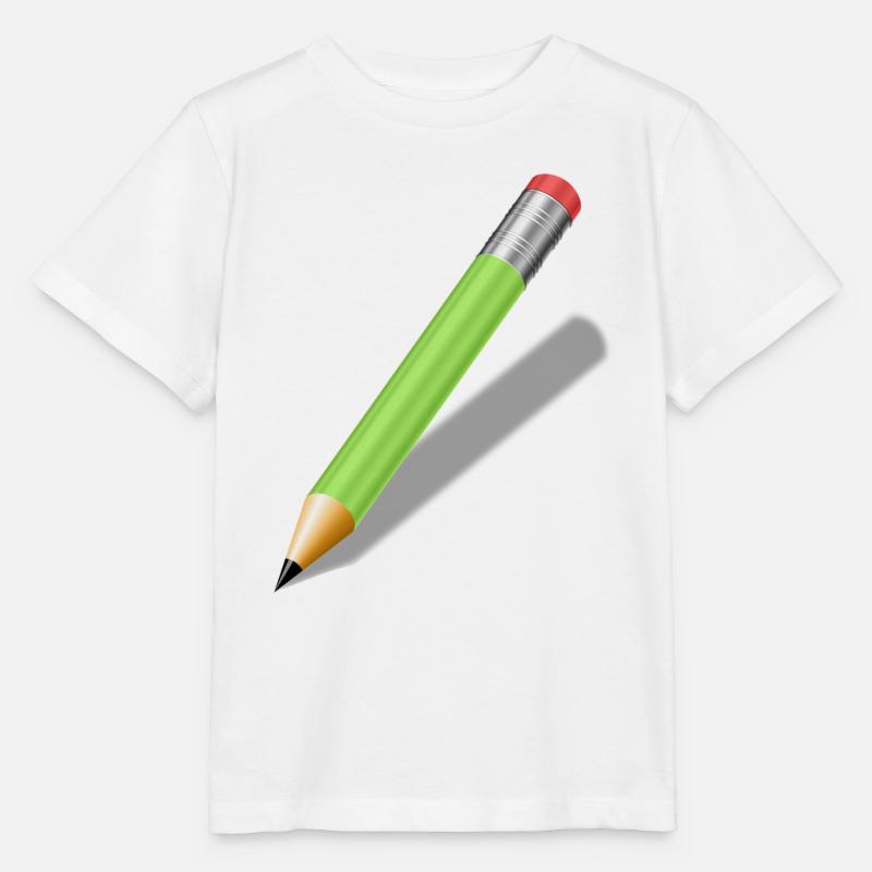 Bleistift - Stanley/Stella Kinder T-Shirt MINI CREATOR  - Weiß