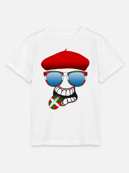 Baskische smiley 6 - Stanley/Stella Kinder T-Shirt MINI CREATOR - Weiß