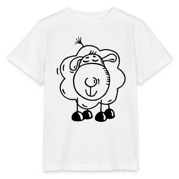 Rêver Sheep - T-shirt bio MINI CREATOR Stanley/Stella Enfant - blanc - Devant - Maike (125cm)