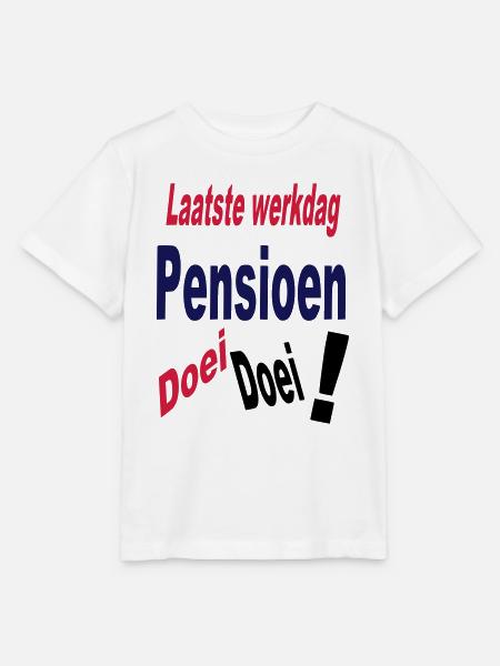 Pensioen - Stanley/Stella Kinder-T-shirt MINI CREATOR  - wit
