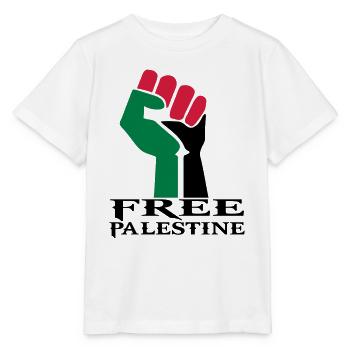 Zeichnen der palästinensischen Symbolflagge Paläst - Stanley/Stella Kinder T-Shirt MINI CREATOR  - Weiß - Vorne - Maike (125cm)
