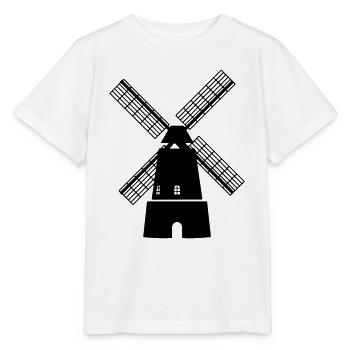 moulin à vent - T-shirt bio MINI CREATOR Stanley/Stella Enfant - blanc - Devant - Maike (125cm)
