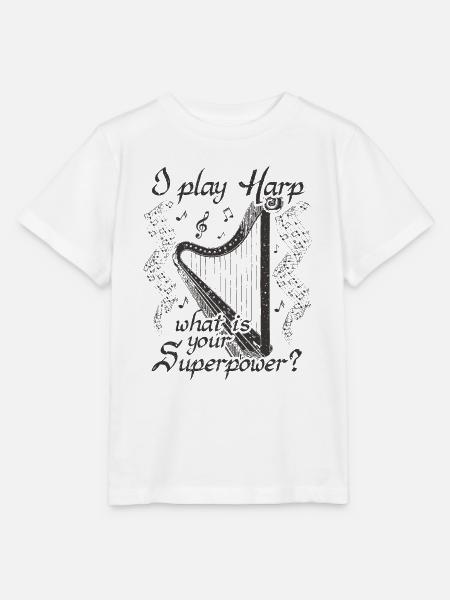 Harfe Harfenspielerin Harfenspieler Geschenk - Stanley/Stella Kinder T-Shirt MINI CREATOR - Weiß