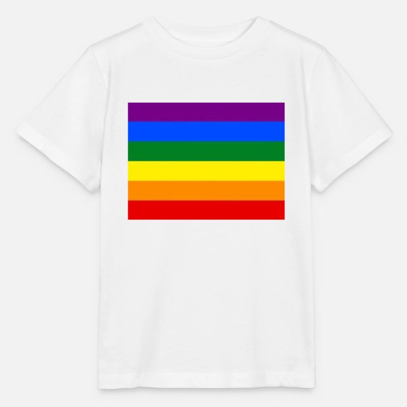 Regenbogenfahne - Stanley/Stella Kinder T-Shirt MINI CREATOR  - Weiß