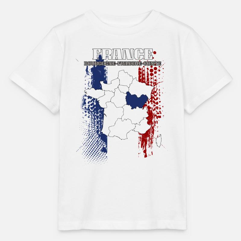 Bourgogne Franche Comté - T-shirt bio MINI CREATOR Stanley/Stella Enfant - blanc