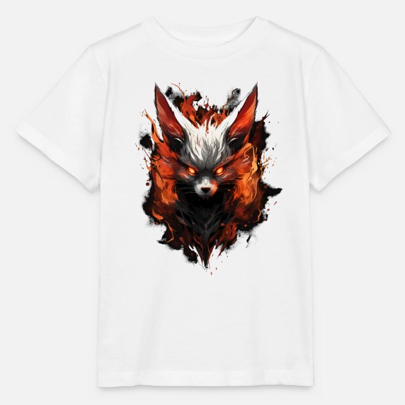 Volpe Demone Fennec Dämon Fuchs - Stanley/Stella Kinder T-Shirt MINI CREATOR  - Weiß