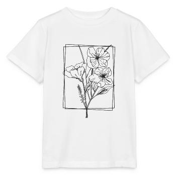 Blumen blühen - Stanley/Stella Kinder T-Shirt MINI CREATOR  - Weiß - Vorne - Maike (125cm)