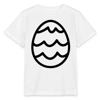oeuf de paques - T-shirt bio MINI CREATOR Stanley/Stella Enfant - blanc - Devant - Maike (125cm)