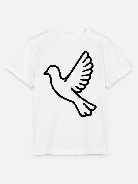 Taube - Stanley/Stella Kinder T-Shirt MINI CREATOR  - Weiß