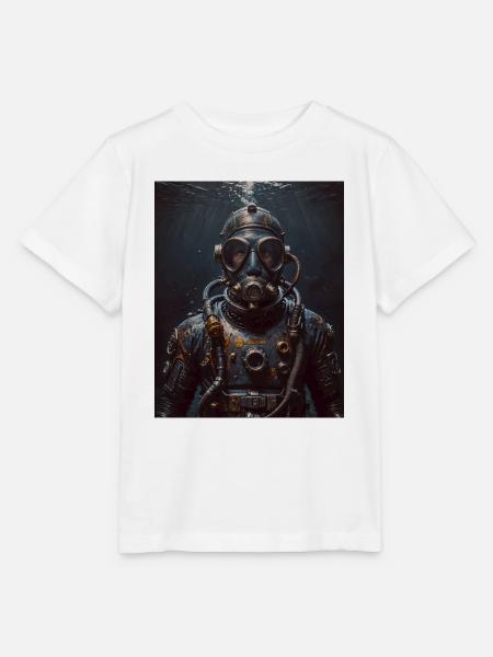 Taucher Dystopisch - Stanley/Stella Kinder T-Shirt MINI CREATOR - Weiß