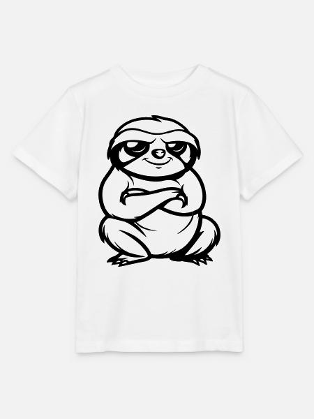 faultier comic - Stanley/Stella Kinder T-Shirt MINI CREATOR - Weiß