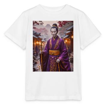 Nurarihyon Rätselhafter Yokai-Anführer in dunklen Gewändern - Stanley/Stella Kinder T-Shirt MINI CREATOR  - Weiß - Vorne - Maike (125cm)