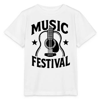 Music festival - Stanley/Stella MINI CREATOR Kids’ T-Shirt - white - Front - Maike (125cm)