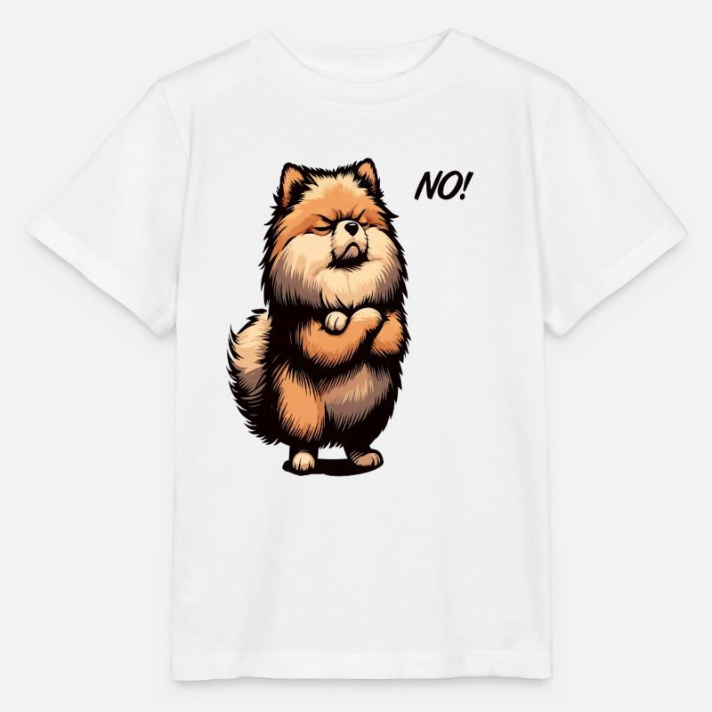 Pas de Spitz nain de Poméranie Spitz Nain Porte-Spitz - T-shirt bio MINI CREATOR Stanley/Stella Enfant - blanc