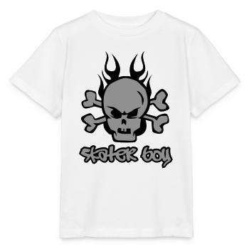 Skater Boy - T-shirt bio MINI CREATOR Stanley/Stella Enfant - blanc - Devant - Maike (125cm)