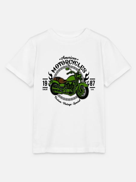 Motorrad Motorcycles - Stanley/Stella Kinder T-Shirt MINI CREATOR  - Weiß