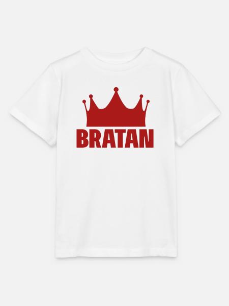 bratan mit krone - Stanley/Stella Kinder T-Shirt MINI CREATOR - Weiß