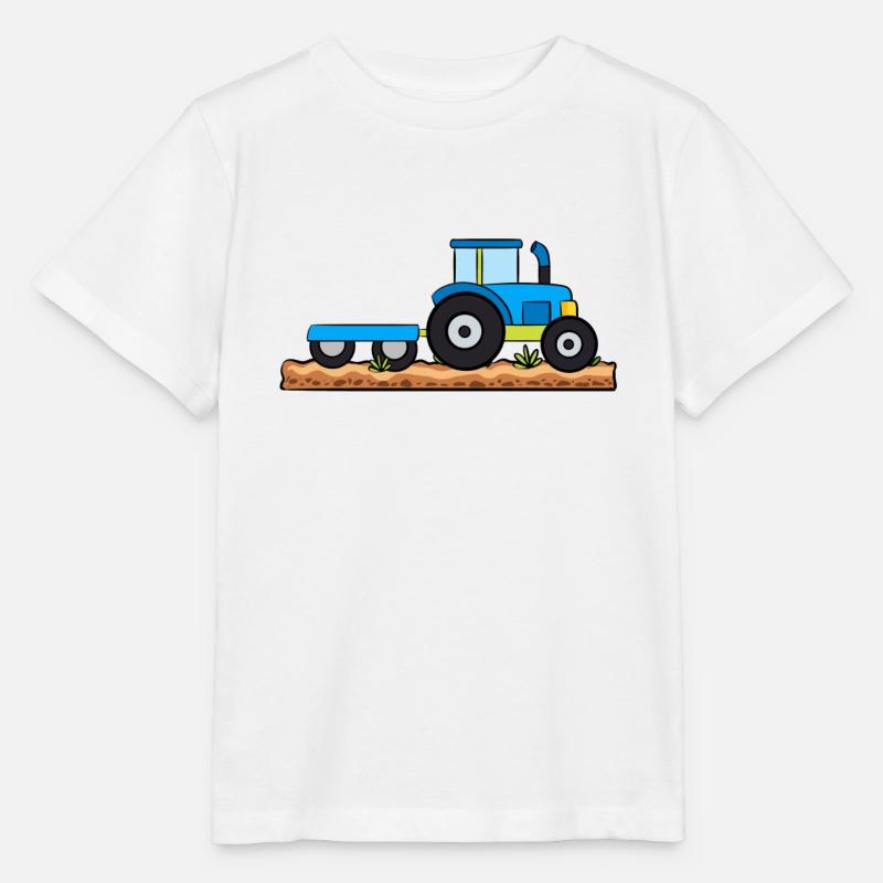 Traktor Trecker Bauernhof - Stanley/Stella Kinder T-Shirt MINI CREATOR  - Weiß