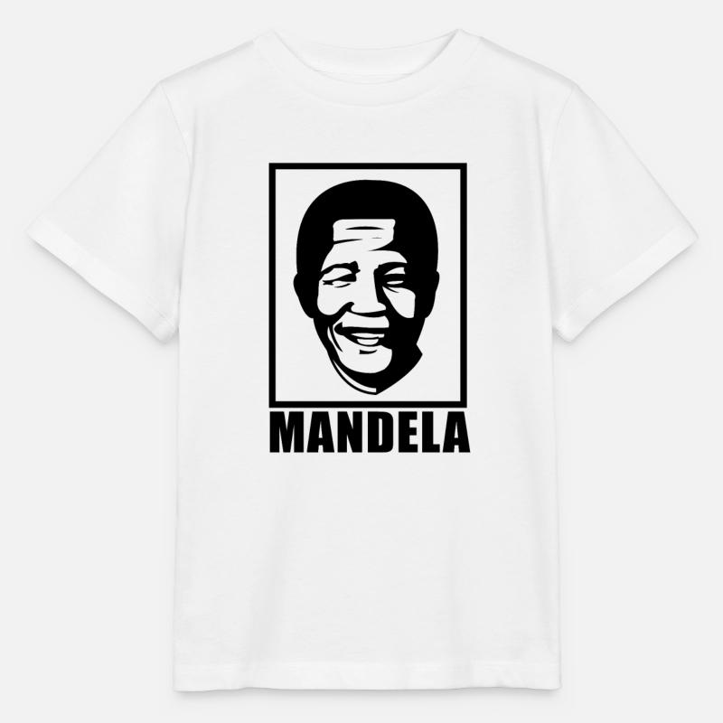 Nelson Mandela - T-shirt bio MINI CREATOR Stanley/Stella Enfant - blanc