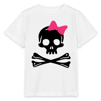 Schädel - Stanley/Stella Kinder T-Shirt MINI CREATOR  - Weiß - Vorne - Maike (125cm)