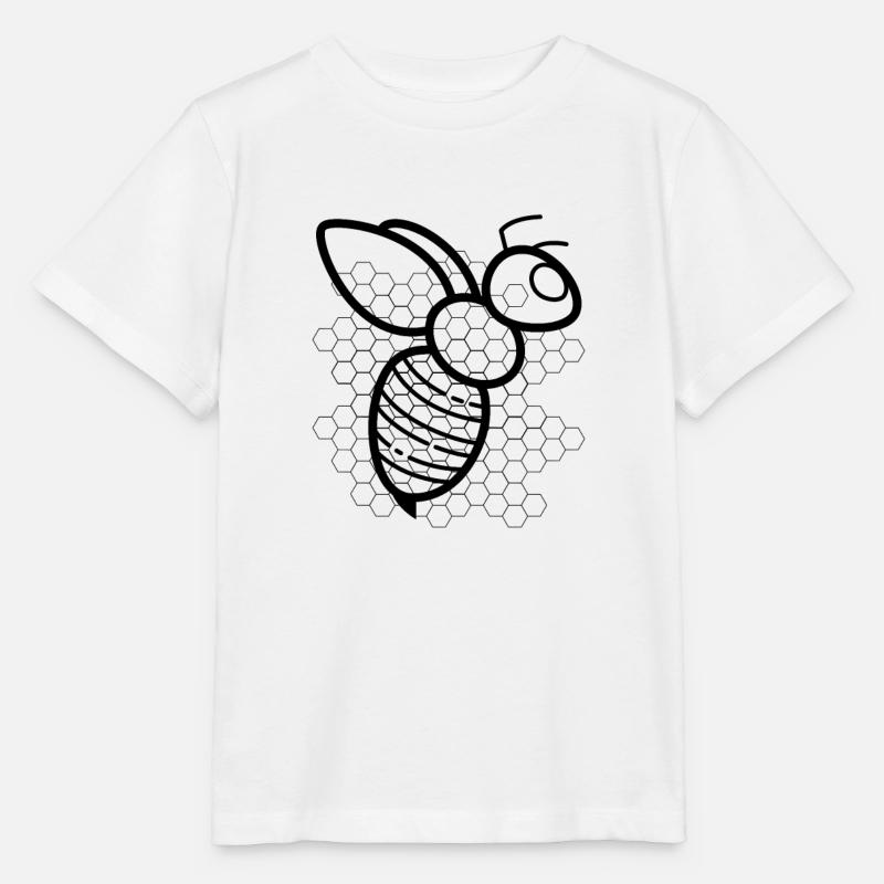 abeille - T-shirt bio MINI CREATOR Stanley/Stella Enfant - blanc