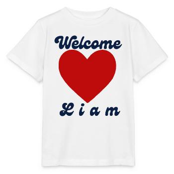Welcome Liam - Stanley/Stella Kinder T-Shirt MINI CREATOR  - Weiß - Vorne - Maike (125cm)